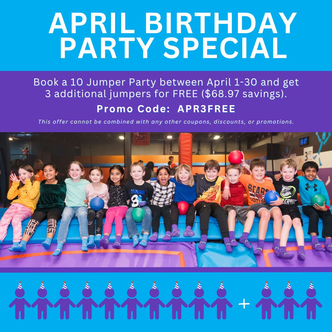 Kids Birthday Party Special at Altitude Trampoline Park in Bloomington-Normal, IL.