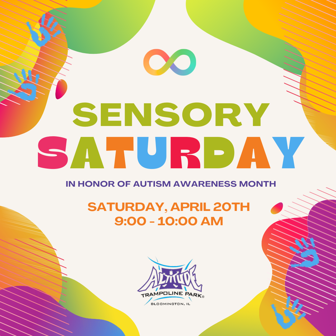 Sensory Saturday in honor of autism awareness month at Altitude Trampoline Park